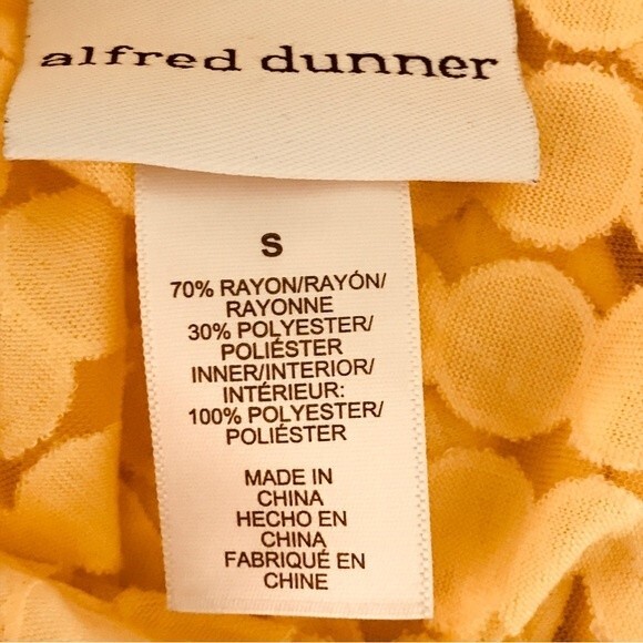 Alfred Dunner Semi Sheer Button Front Blouse - Picture 8 of 9